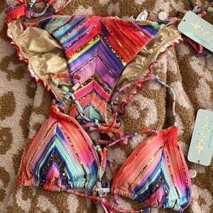 New Luli Fama Bikini with Tags. L bottom S top!